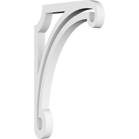 Ekena Millwork Arch Architectural Grade PVC Bracket, 5/8"W X 5"D X 8"H BKTP01X05X08AH